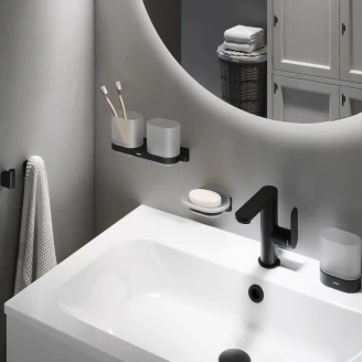 Ravak Tandborsthållare <strong>Chrome</strong>  Svart Matt
