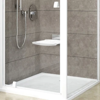 Ravak Duschkabin <strong>Pivot</strong>  80x80 cm Vit Matt