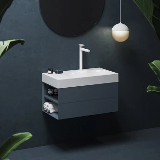 Ravak Tvättställsblandare <strong>Spring</strong>  Vit Matt L med EcoFlow-funktion
