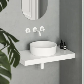 Ravak Tvättställ <strong>Uni Slim</strong>  Rund Vit Matt 40 cm