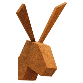 Cortena Dekorativ Väggfigur Hare <strong>Antlers</strong>  Cortenstål