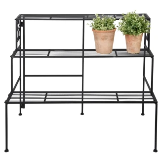 Växtställ Fällbar 3 Plan <strong>Gardenia</strong>  Svart