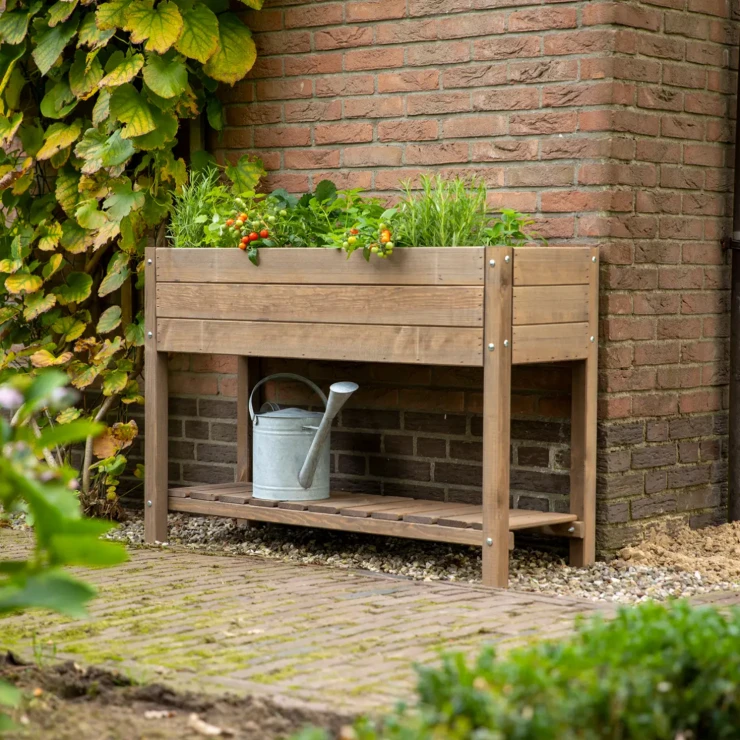 Plantebord L Greenfold Mørkt Tre