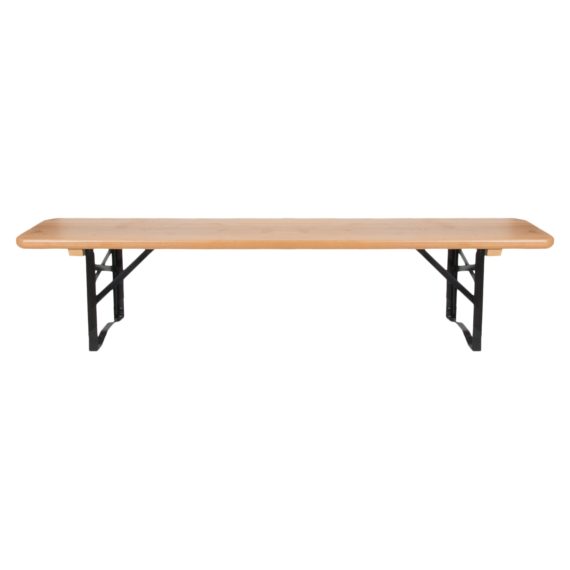 Hagebenk for barn Beam Tre, Sort 120x20 cm