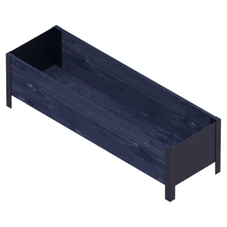 Odlingslåda <strong>Florentis</strong>  Svart Trä 118x36 cm