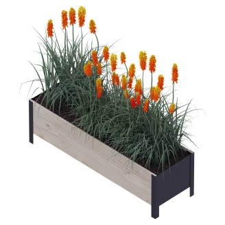 Odlingslåda <strong>Florentis</strong>  Grå Trä 118x36 cm