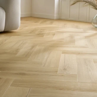 Arbiton Vinylgolv <strong>Amaron Herringbone</strong>  Princeton Oak-Trästruktur 14.8x59 cm