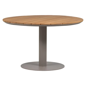 Woood Trädgårdsbord <strong>Vela</strong> Trä, Sand Ø122 cm
