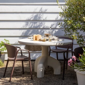 Woood Trädgårdsbord Luno Natur Ø 120 cm