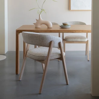 Zuiver Stol med Armstöd <strong>Bright</strong>  Brun