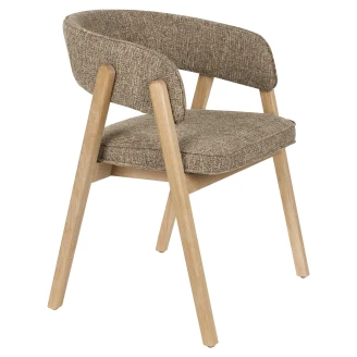 Zuiver Stol med Armstöd <strong>Bright</strong>  Brun