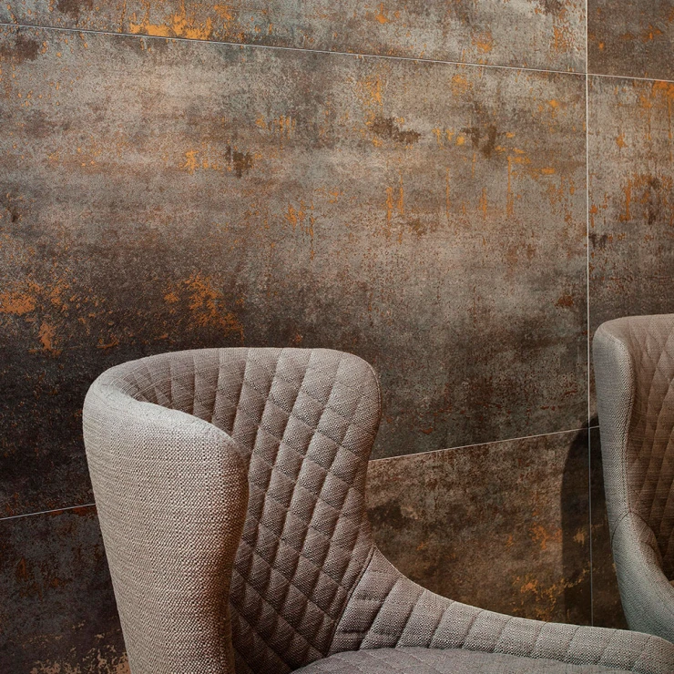 Gulvflis Metalic Brun Matt 60x120 cm