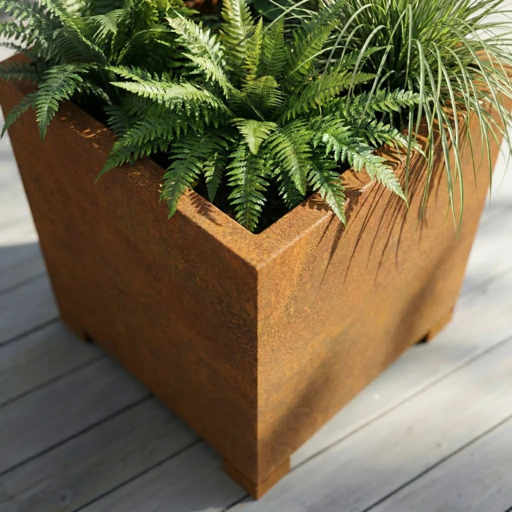 Cortena Krukke Triango Cortenstål 60x52x60 cm