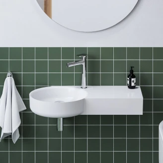 Ravak Tvättställ Arc Höger Vit Blank 83 cm