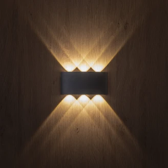 Utomhusvägglampa <strong>Alvik</strong>  Grå Matt