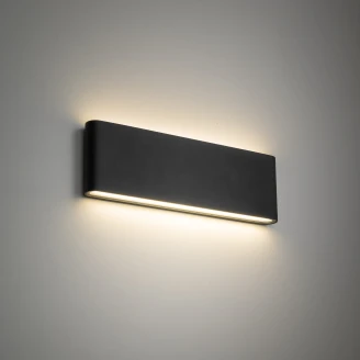 Utomhusvägglampa L <strong>Sundby</strong>  Grå Matt