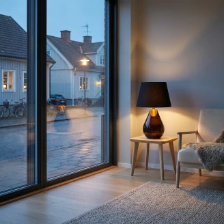 Bordslampa <strong>Flaris</strong>  Svart, Guld Blank