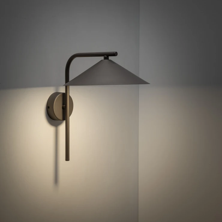 Vegglampe S Bruma Brun Matt