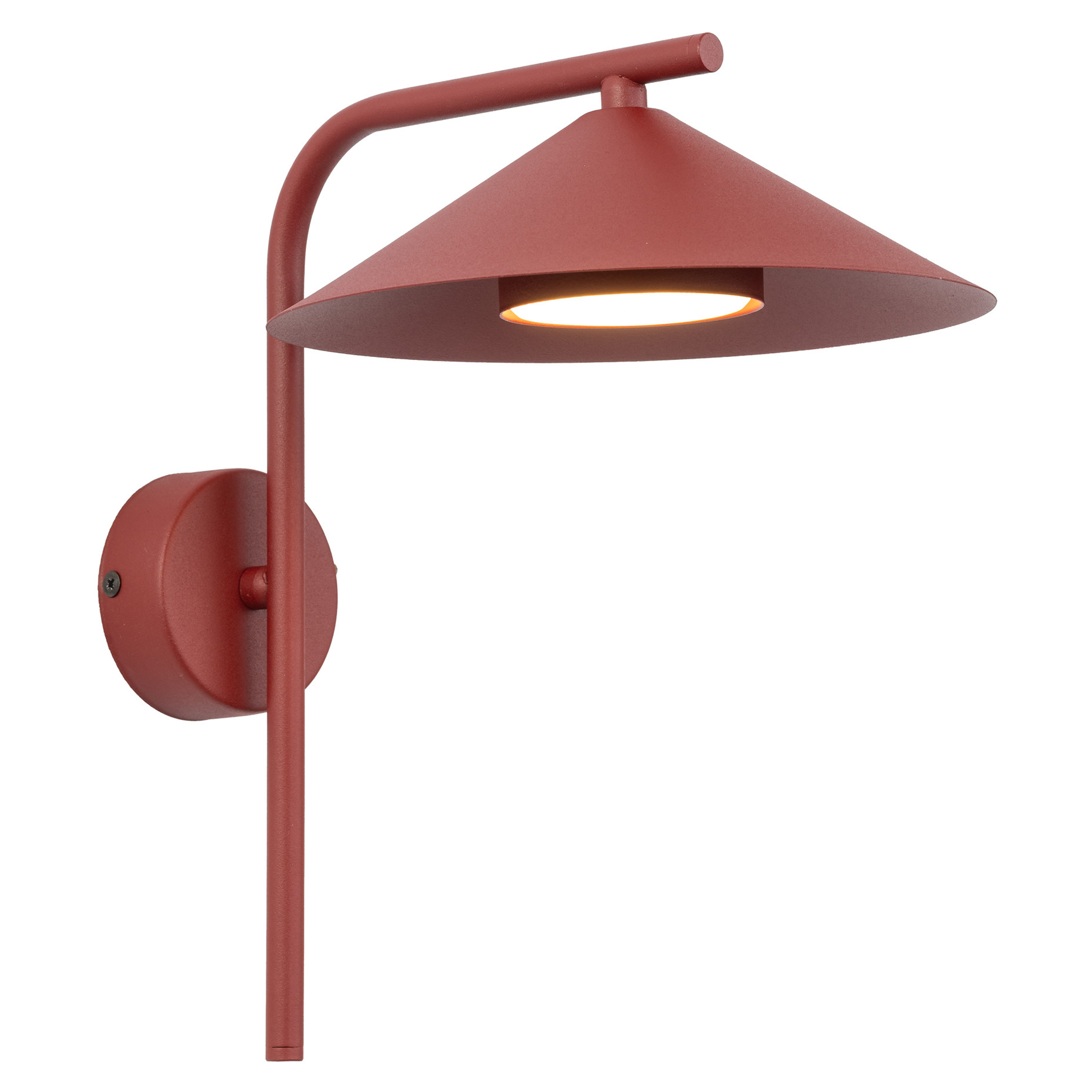 Vägglampa S Bruma Röd Matt | Hill Ceramic®