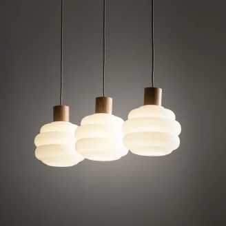 Hängande Lampa Trio <strong>Bellmont</strong>  Beige, Vit Matt