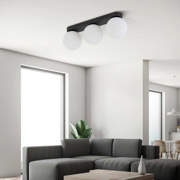 Taklampe Trio Nex Svart Matt