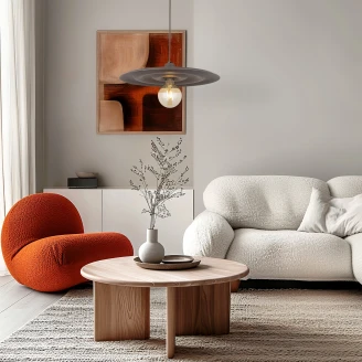 Hängande Lampa <strong>Solvay</strong>  Brun Matt