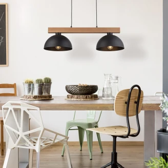 Hängande Lampa Duo <strong>Visby Light</strong>  Svart Matt