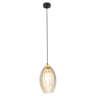 Hängande Lampa Uno <strong>Lumvion</strong>  Bärnsten Blank