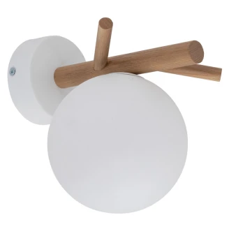 Vägglampa <strong>Duffy</strong>  Vit, Trä Matt