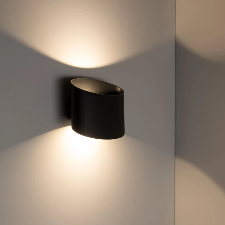 Vegglampe Vion Svart Matt