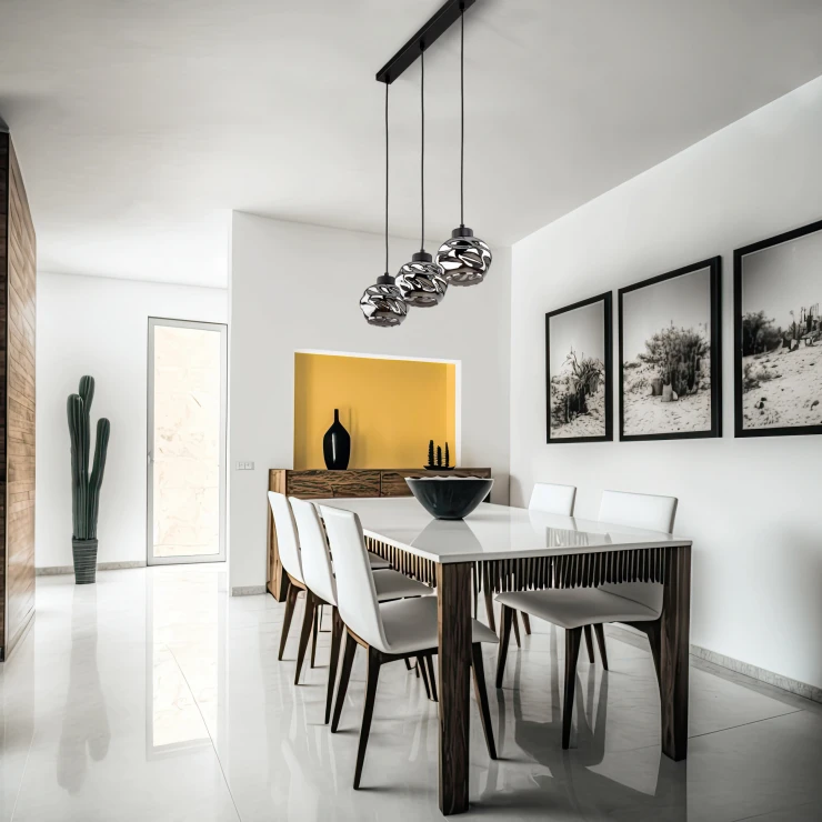 Hängande Lampa Trio Axiom Grafit Blank 60 cm