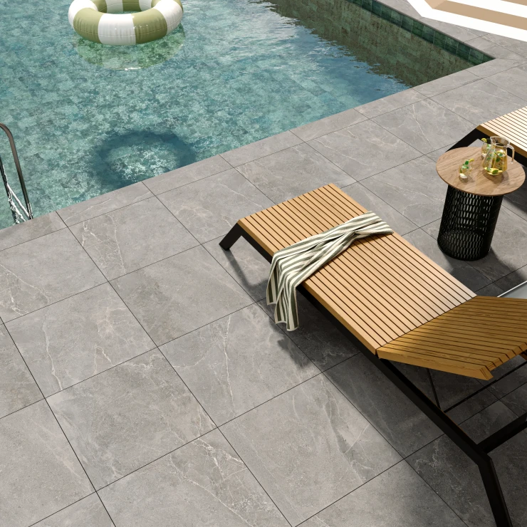 Utomhus Klinker Empyrio Grå Matt 60x60 cm Tjocklek 20 mm