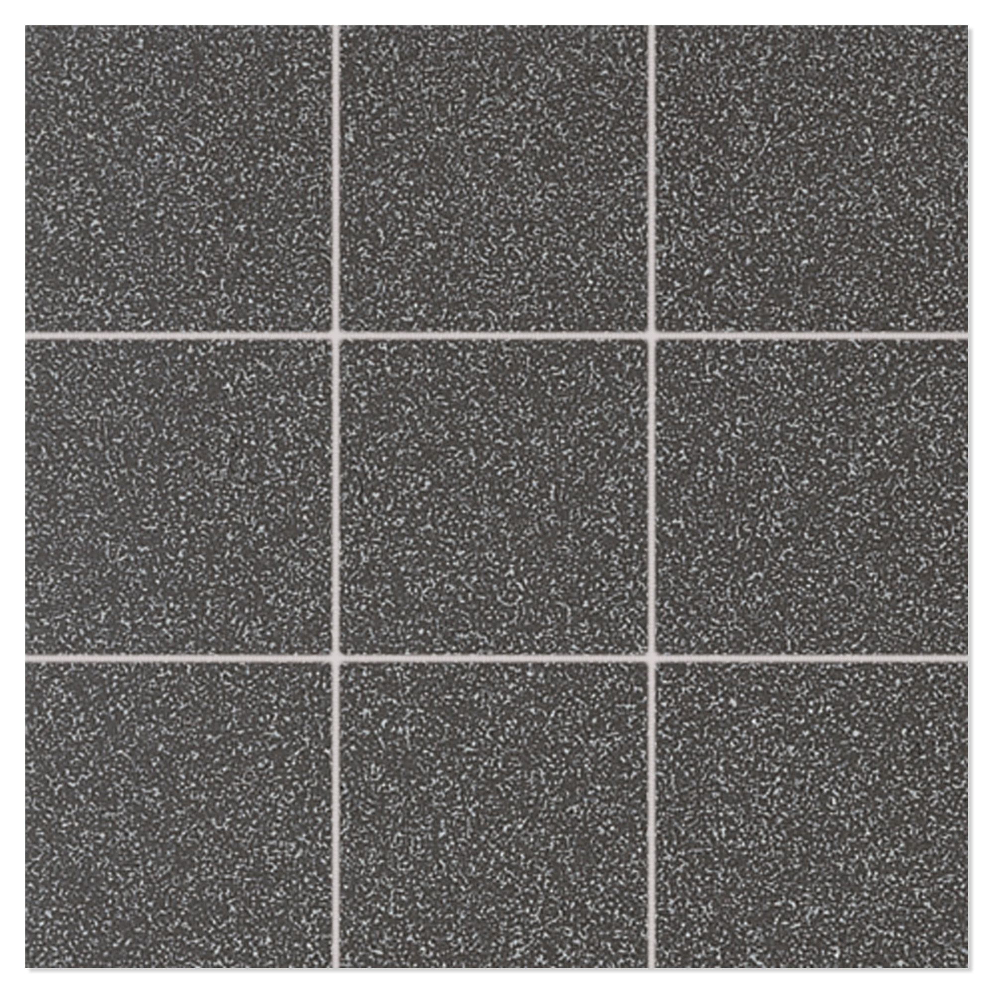 Mosaikk Gulvflis Granitt Svart Matt 30x30 (10x10) cm