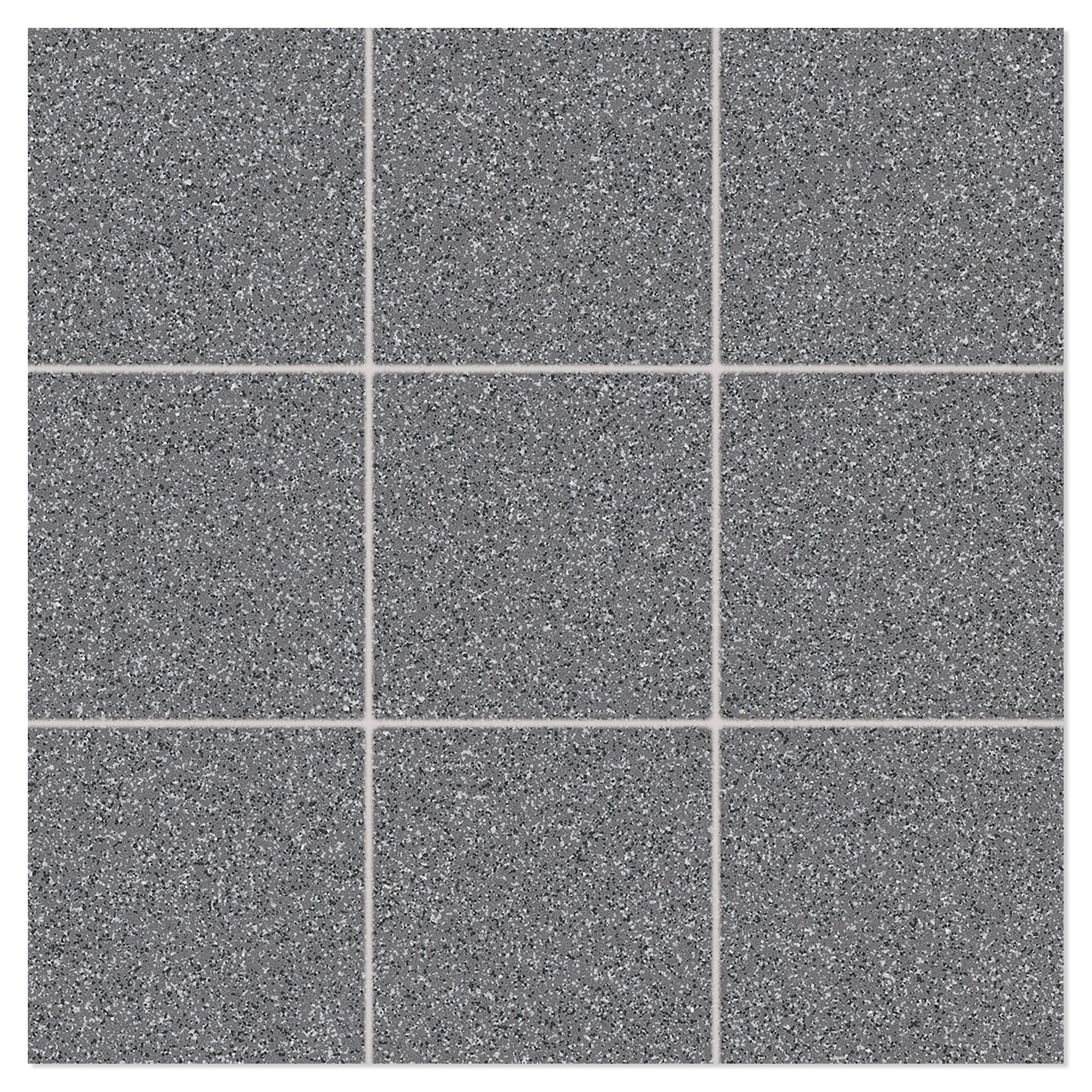 Mosaikk Gulvflis Granitt Mørk Grå Matt 30x30 (10x10) cm