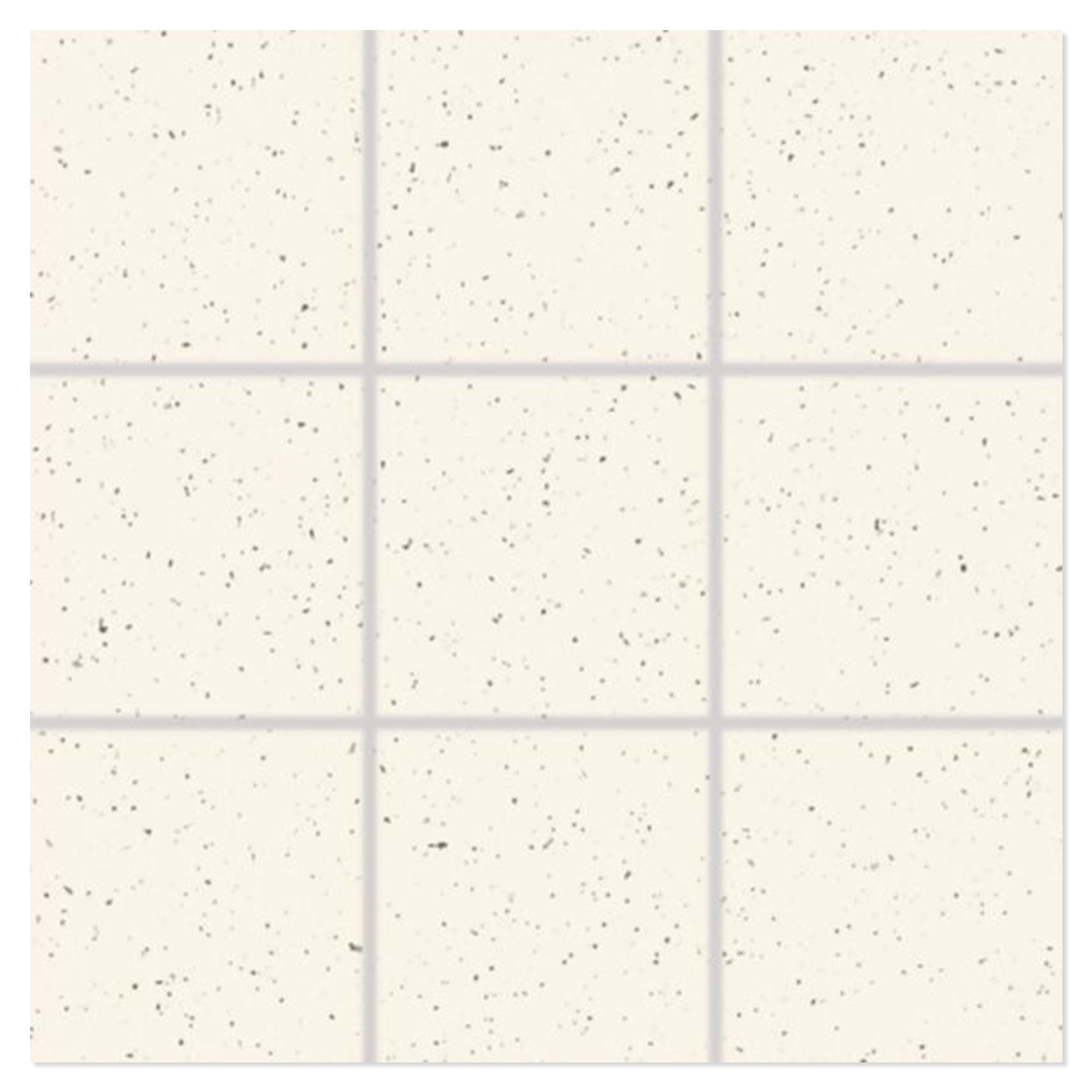 Mosaikk Gulvflis Granitt Vit Matt 30x30 (10x10) cm