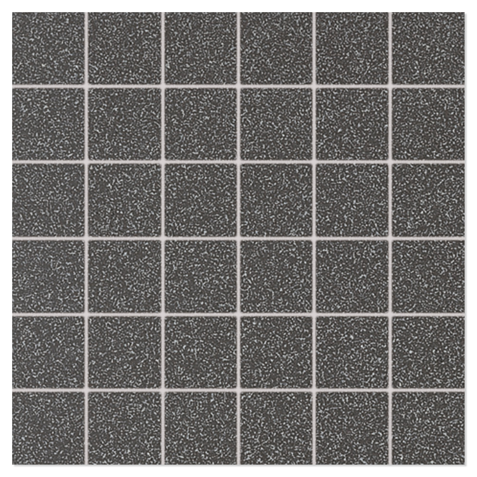 Mosaikk Gulvflis Granitt Svart Matt 30x30 (5x5) cm