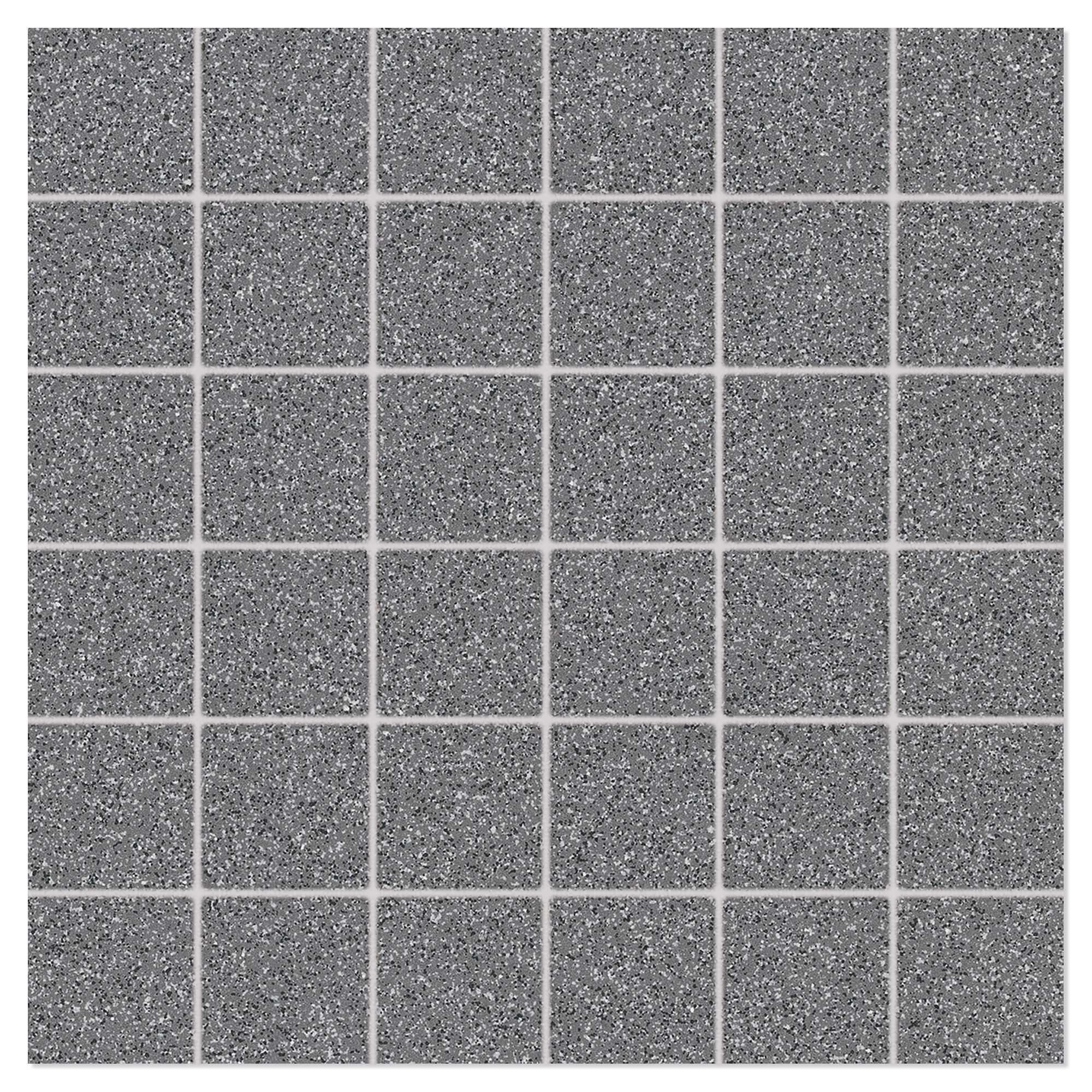 Mosaikk Gulvflis Granitt Mørk Grå Matt 30x30 (5x5) cm