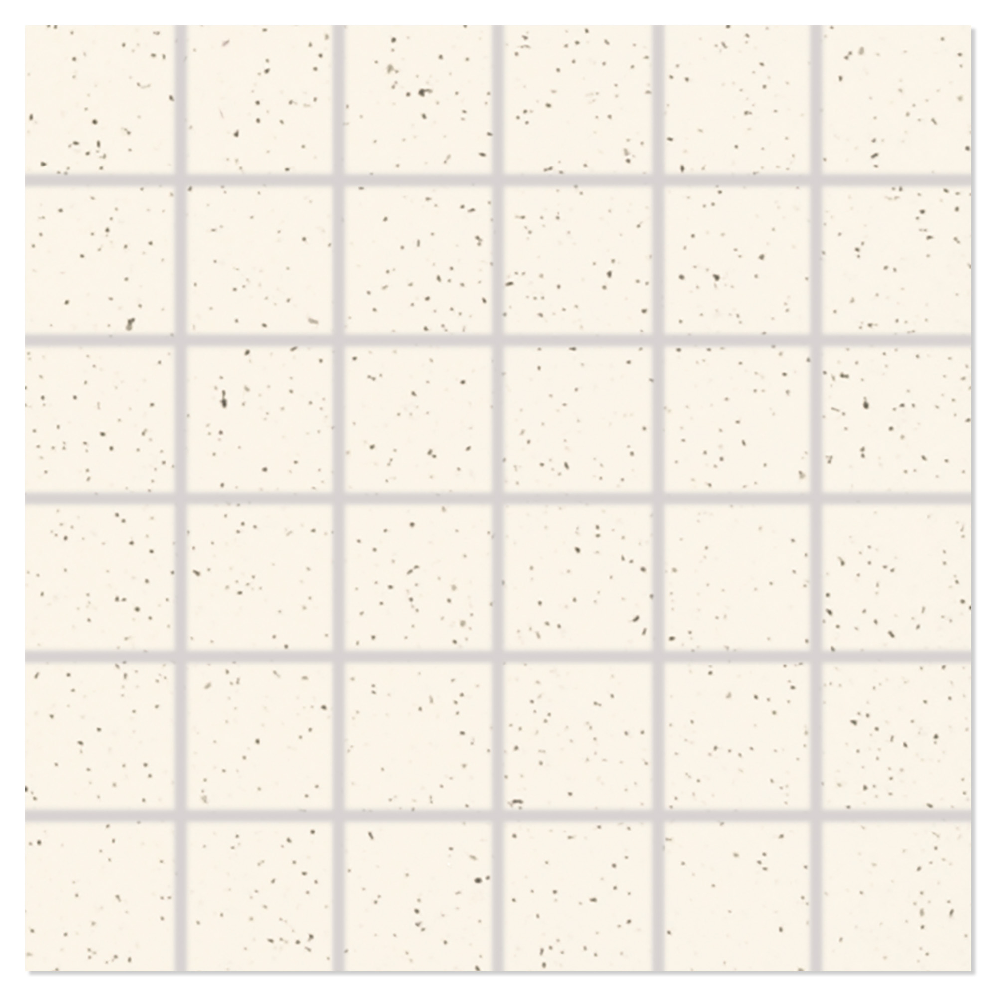 Mosaikk Gulvflis Granitt Vit Matt 30x30 (5x5) cm