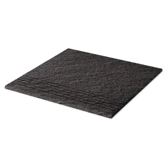 Trappeflis <strong>Granitt</strong>  Svart Matt Relieff 30x30 cm