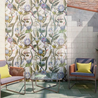 Mainzu Veggflis <strong>Livorno</strong>  Protea Blank 120x120 cm (36 st 20x20 cm)