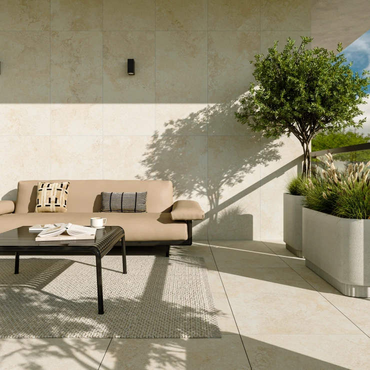 Gulvflis Pienza Beige Matt 60x120 cm