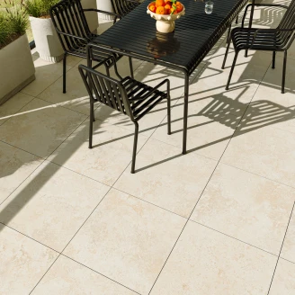 Utendørsflis <strong>Pienza</strong>  Beige Matt 60x60 cm Tykkelse 20 mm