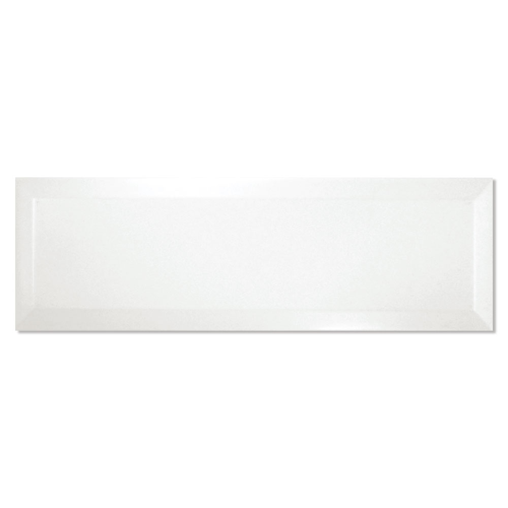 Veggflis Metro Fasat Hvit Blank 10x30 cm