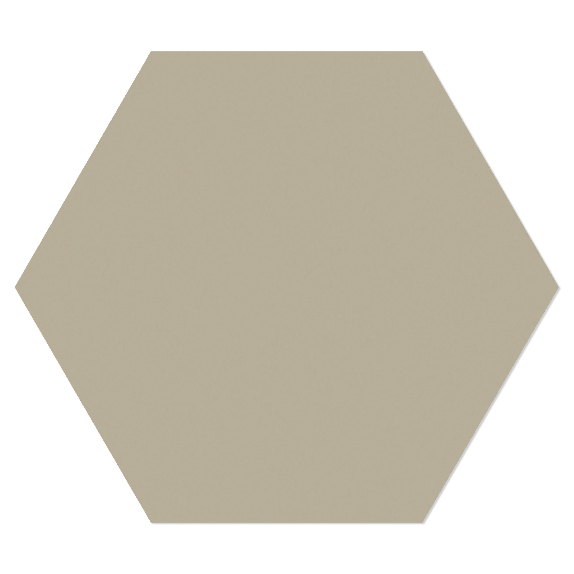 Hexagon Klinker Sekel Mörkbeige Matt 15x17 cm
