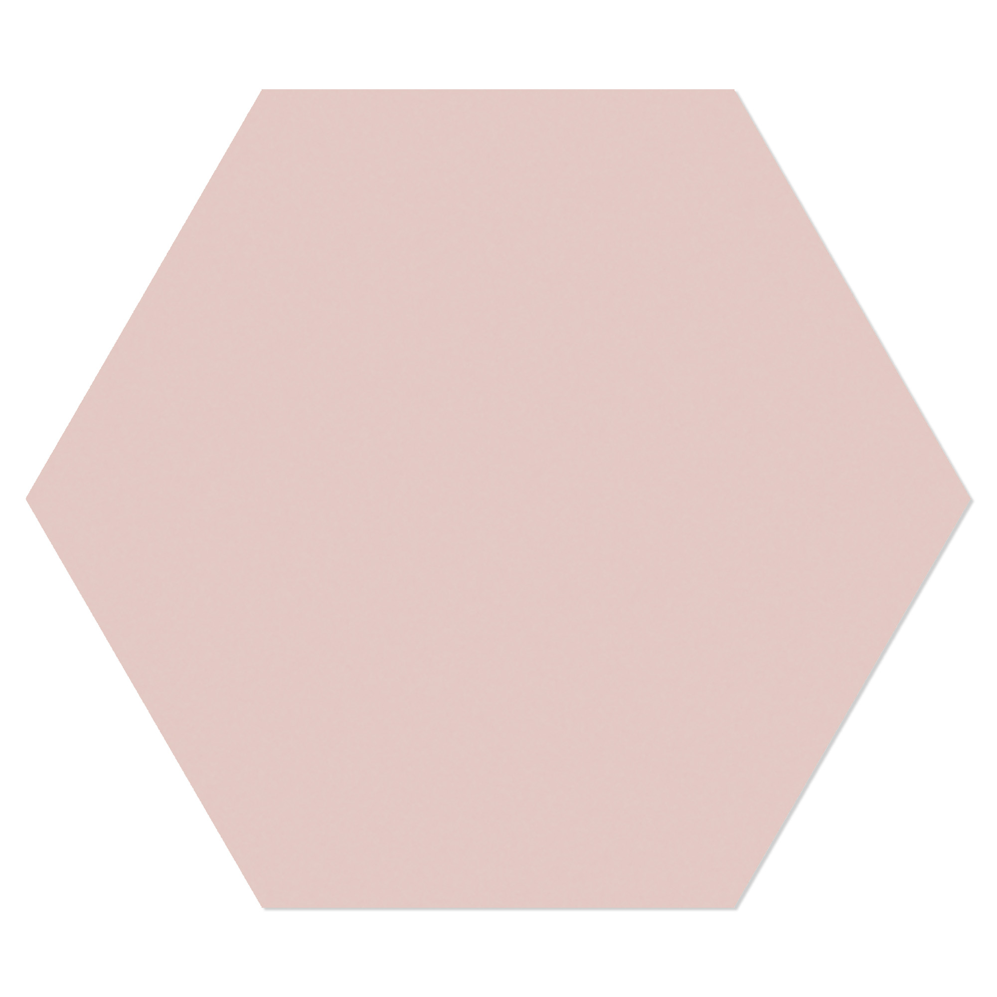 Hexagon Klinker Sekel Rosa Matt 15x17 cm