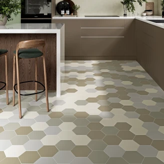 Hexagon Klinker <strong>Sekel</strong>  Grå Matt 15x17 cm