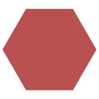 Hexagon Klinker <strong>Sekel</strong>  Röd Matt 15x17 cm