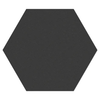 Hexagon Klinker <strong>Sekel</strong>  Svart Matt 15x17 cm