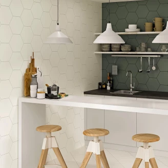 Hexagon Klinker <strong>Sekel</strong>  Emeraldgreen Matt 23x27 cm