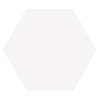 Hexagon Klinker <strong>Sekel</strong>  Vit Matt 23x27 cm